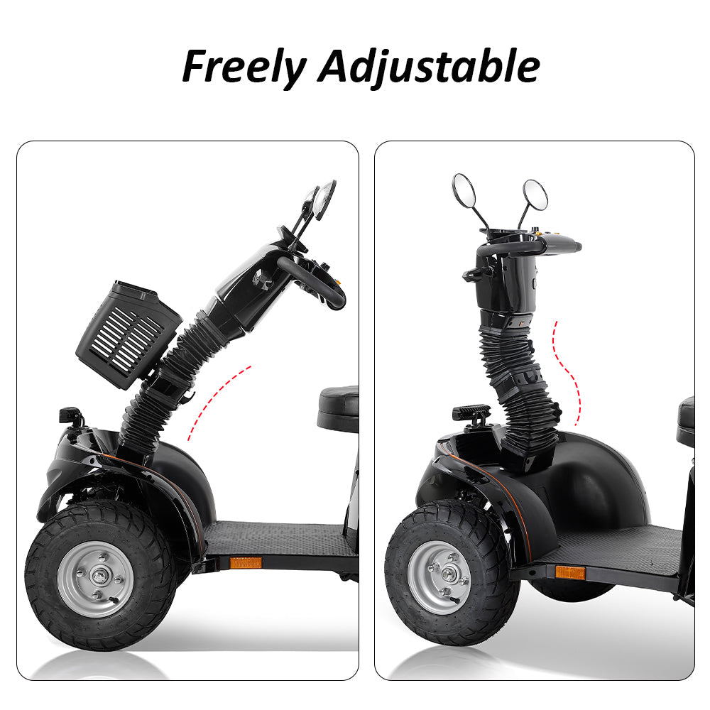 Livara Heavy Duty Electric Mobility Scooter - 10km/h Public-Use Limit, 1000W, 60V 20Ah