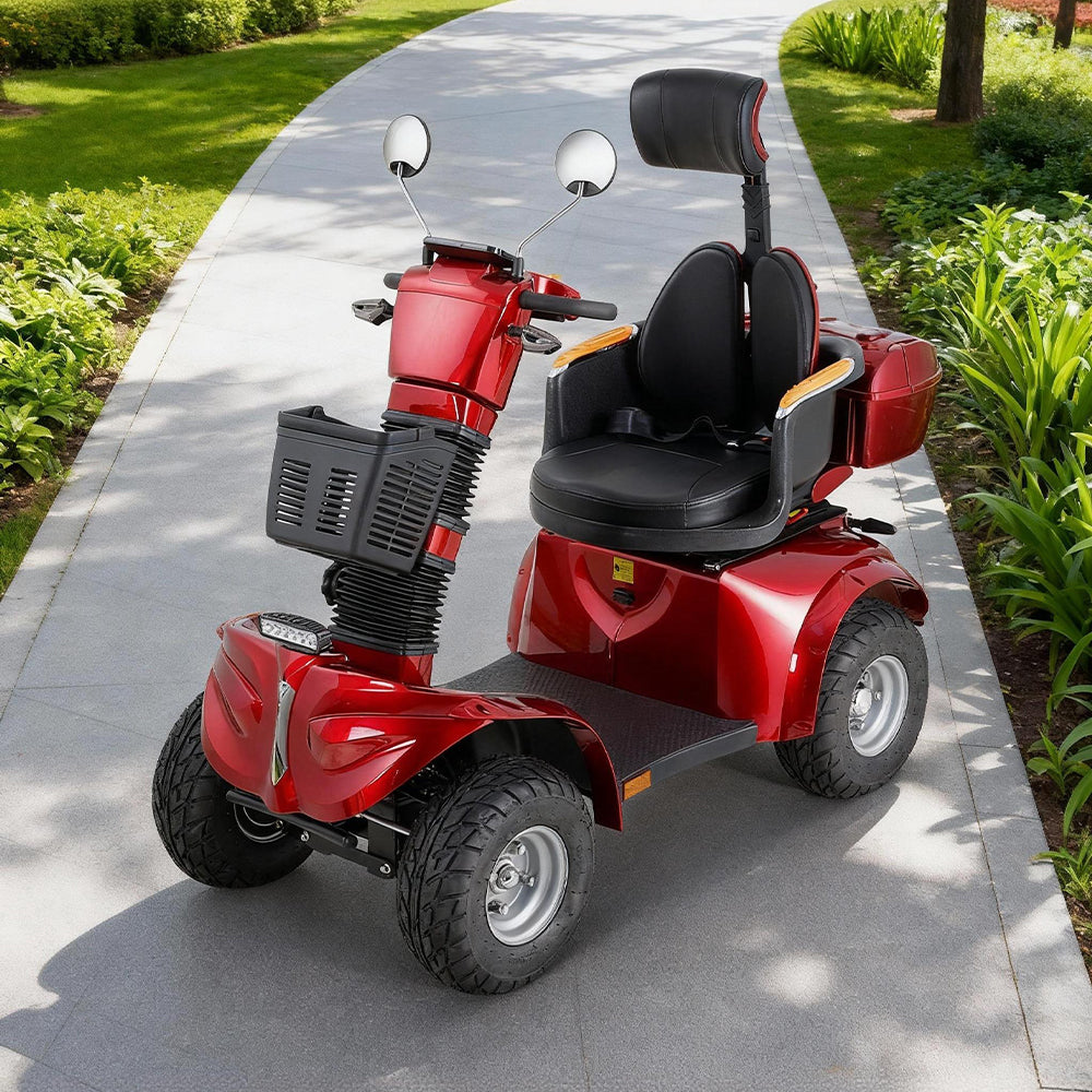 Livara Heavy Duty Electric Mobility Scooter - 10km/h Public-Use Limit, 1000W, 60V 20Ah