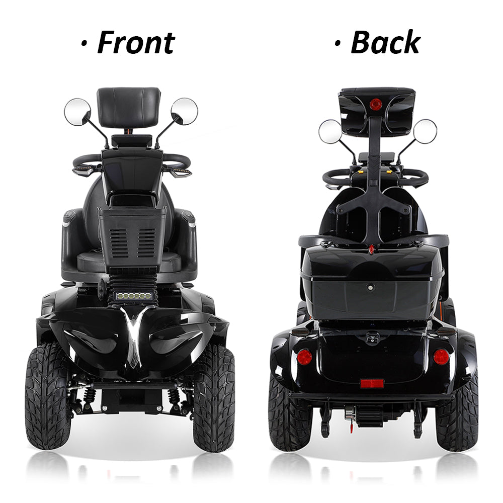 Livara Heavy Duty Electric Mobility Scooter - 10km/h Public-Use Limit, 1000W, 60V 20Ah