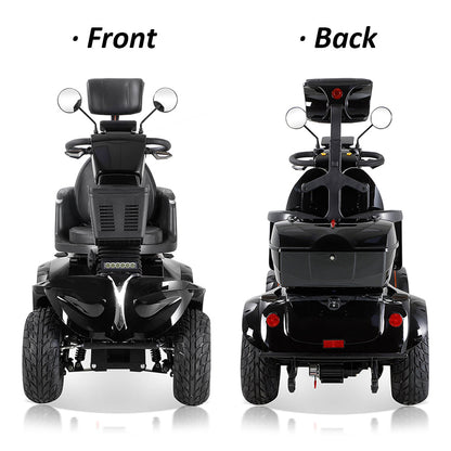 Livara Heavy Duty Electric Mobility Scooter - 10km/h Public-Use Limit, 1000W, 60V 20Ah