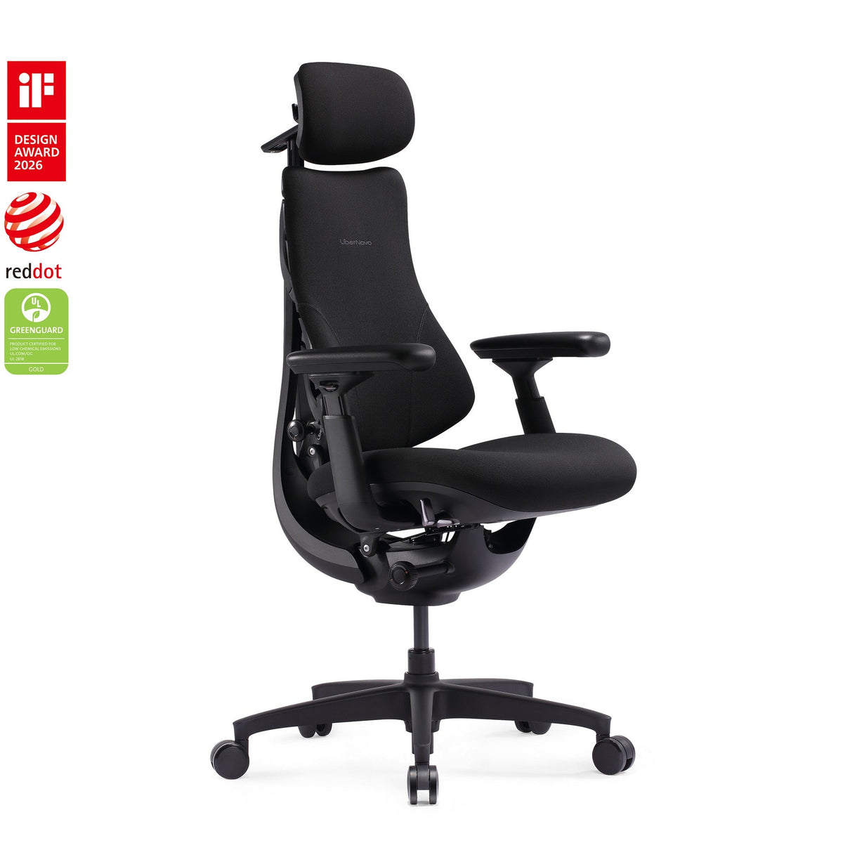 LiberNovo Omni SE – Dynamic Ergonomic Chair – Obsidian