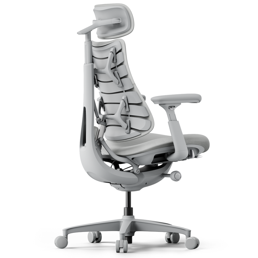 LiberNovo Omni Smart Dynamic Ergonomic Chair with Footrest – Space Gray
