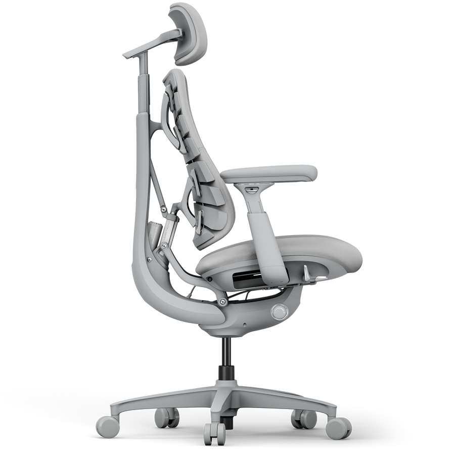 LiberNovo Omni Smart Dynamic Ergonomic Chair with Footrest – Space Gray