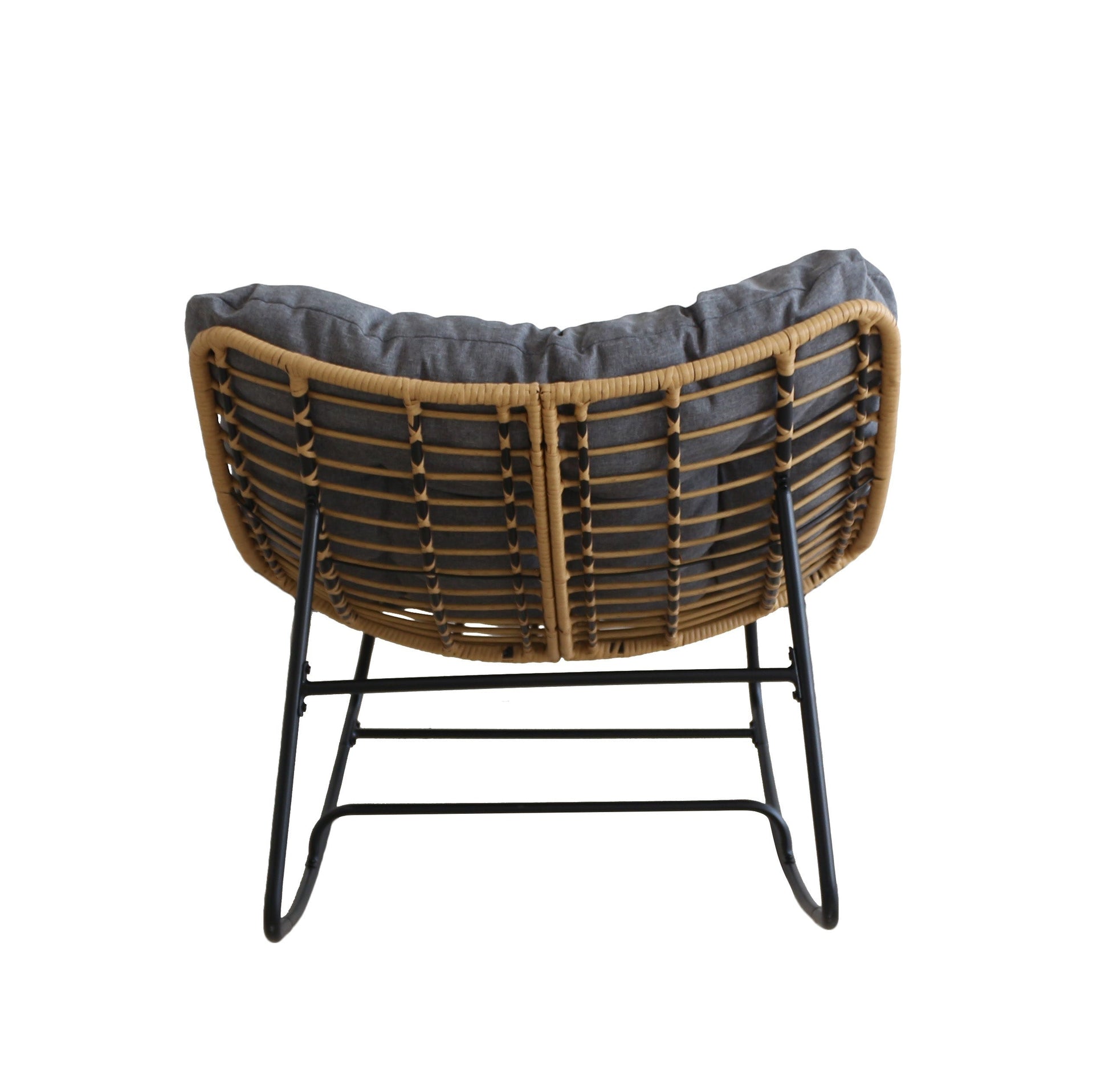 Rocking PE Rattan Chair - 8