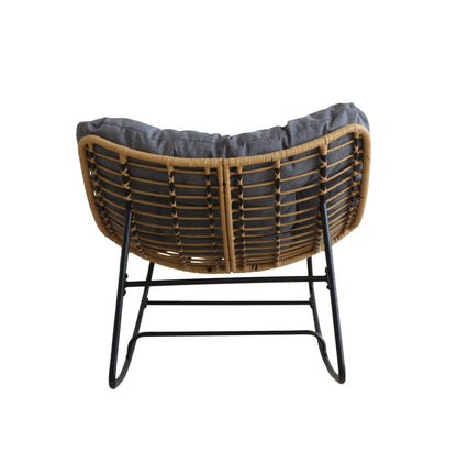 Rocking PE Rattan Chair - 8