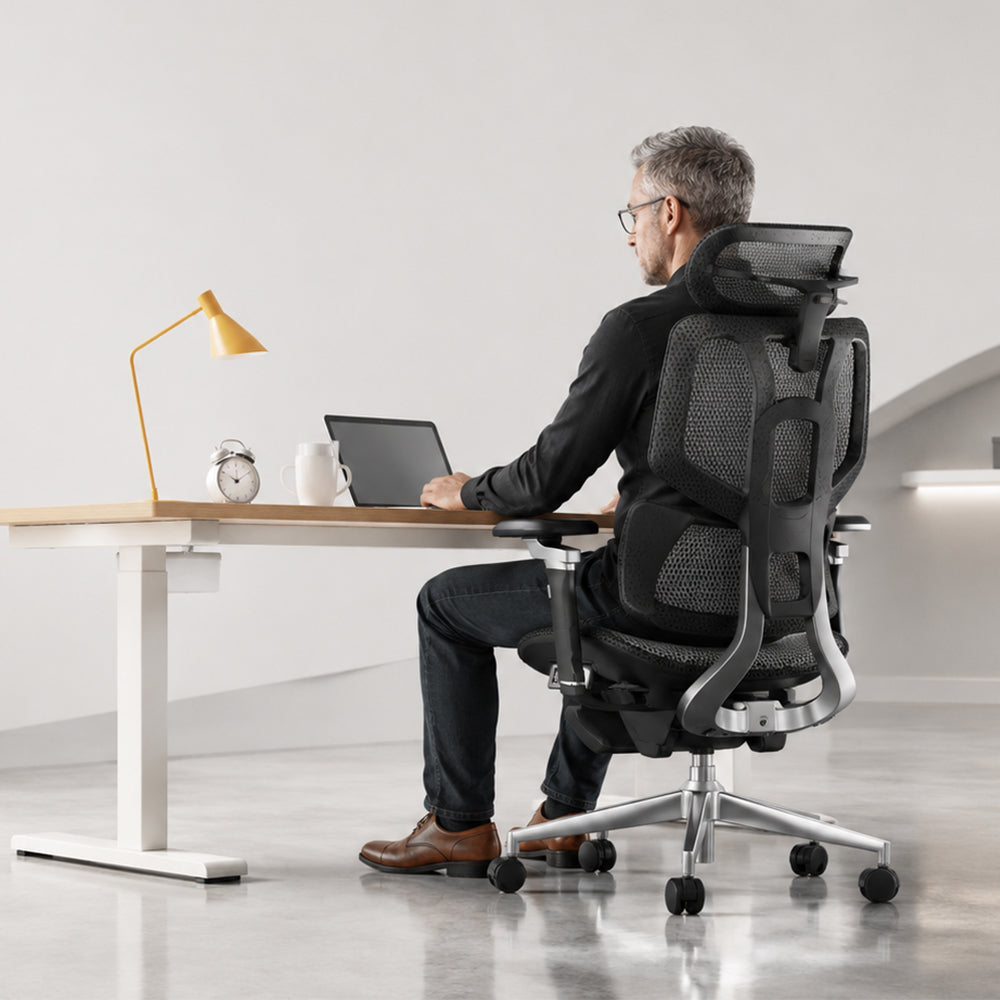 Hbada X7 Smart Ergonomic Office Chair — Adaptive Lumbar, Bui - 10